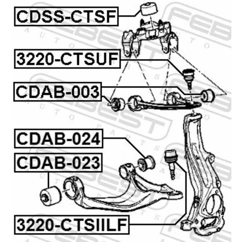 Uloženie riadenia CDAB-023 /FEBEST/ - obr. 1