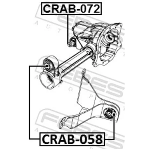 Uloženie, diferenciál CRAB-058 /FEBEST/ - obr. 1