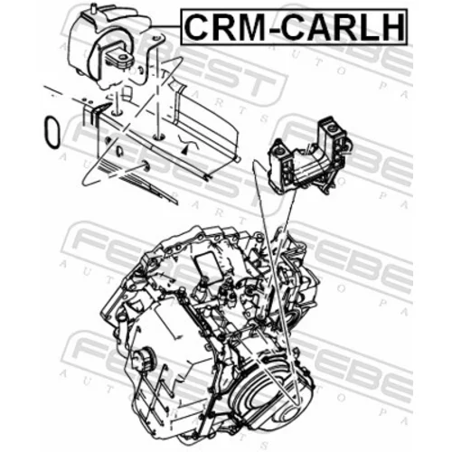 Uloženie motora CRM-CARLH /FEBEST/ - obr. 1