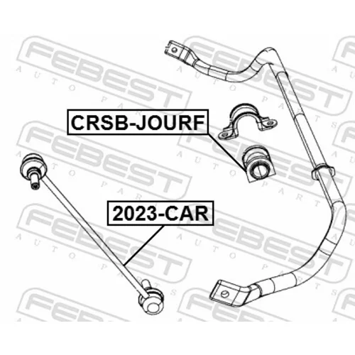 Uloženie priečneho stabilizátora CRSB-JOURF /FEBEST/ - obr. 1