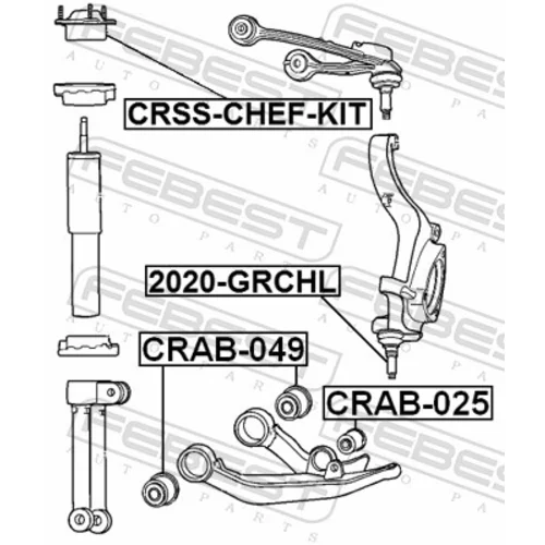Opravná sada horného uloženia tlmiča CRSS-CHEF-KIT /FEBEST/ - obr. 1