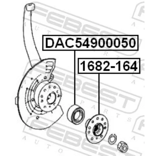 Ložisko kolesa DAC54900050 /FEBEST/ - obr. 1