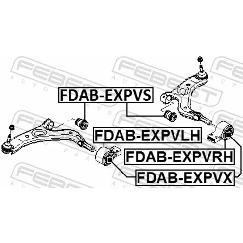 Uloženie riadenia FDAB-EXPVX /FEBEST/ - obr. 1