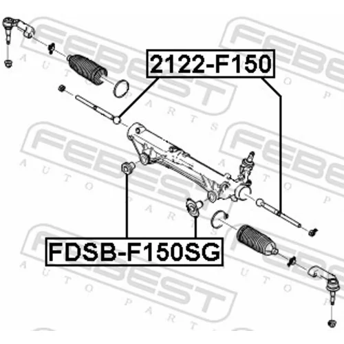 Uloženie prevodovky riadenia FDSB-F150SG /FEBEST/ - obr. 1