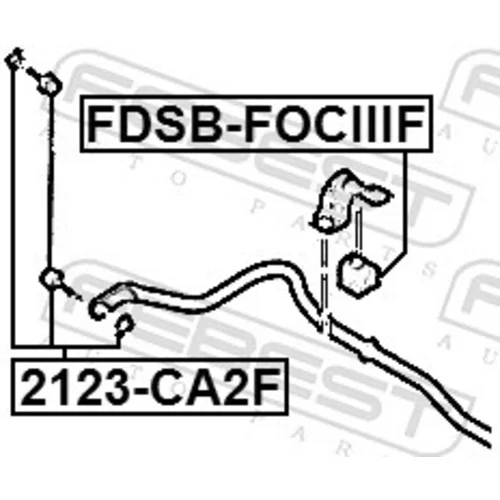 Uloženie priečneho stabilizátora FDSB-FOCIIIF /FEBEST/ - obr. 1