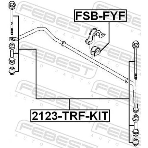 Uloženie priečneho stabilizátora FSB-FYF /FEBEST/ - obr. 1