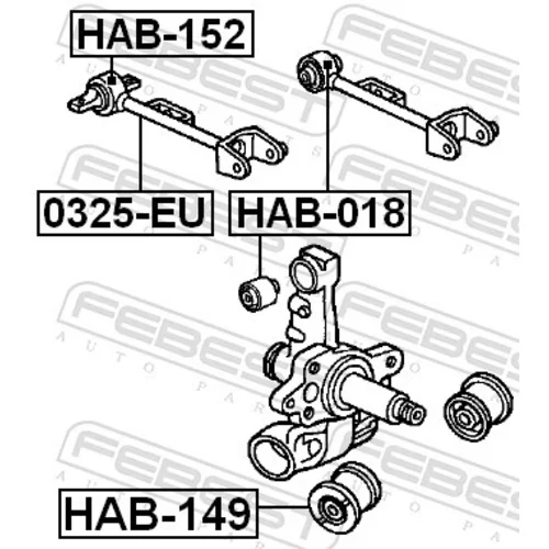 Uloženie riadenia HAB-018 /FEBEST/ - obr. 1