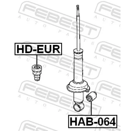 Puzdro, tlmič HAB-064 /FEBEST/ - obr. 1