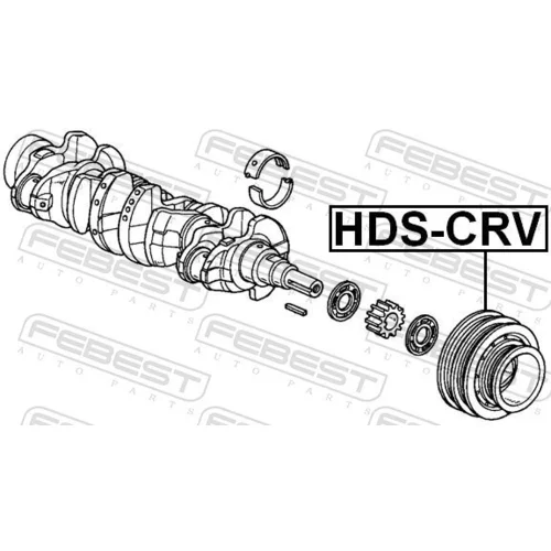 Remenica kľukového hriadeľa HDS-CRV /FEBEST/ - obr. 1