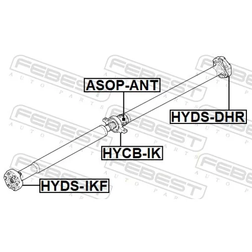 Kĺbový hriadeľ HYDS-IKF /FEBEST/ - obr. 1