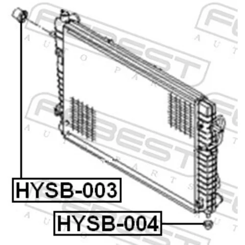 Uloženie chladiča HYSB-003 /FEBEST/ - obr. 1