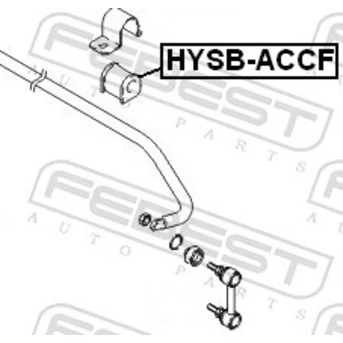 Uloženie priečneho stabilizátora HYSB-ACCF /FEBEST/ - obr. 1