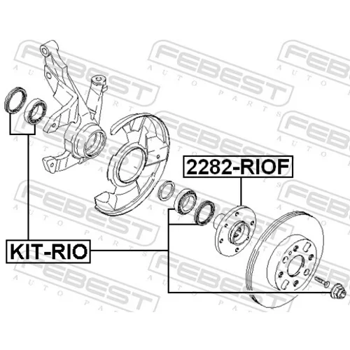 Ložisko kolesa KIT-RIO /FEBEST/ - obr. 1