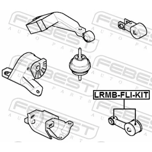 Uloženie motora LRMB-FLI-KIT /FEBEST/ - obr. 1