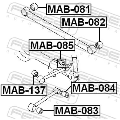 Uloženie riadenia MAB-137 /FEBEST/ - obr. 1