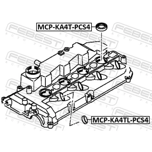 Tesniaci krúžok vstrekovacieho ventilu MCP-KA4T-PCS4 /FEBEST/ - obr. 1