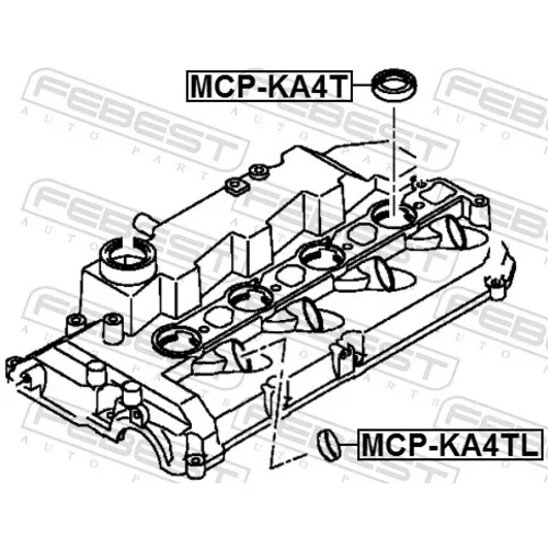Tesniaci krúžok vstrekovacieho ventilu MCP-KA4TL /FEBEST/ - obr. 1