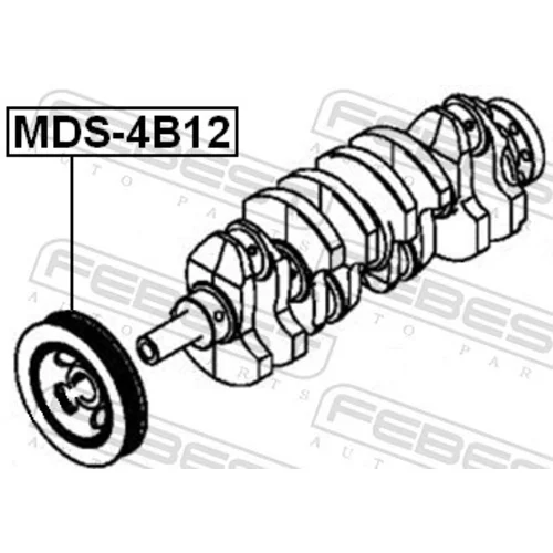 Remenica kľukového hriadeľa MDS-4B12 /FEBEST/ - obr. 1