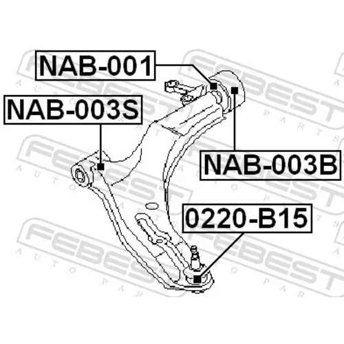 Uloženie riadenia NAB-001 /FEBEST/ - obr. 1