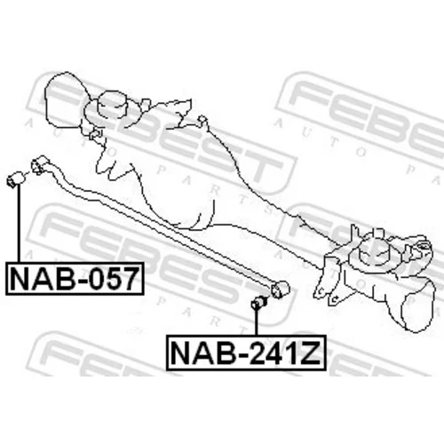 Uloženie riadenia NAB-241Z /FEBEST/ - obr. 1