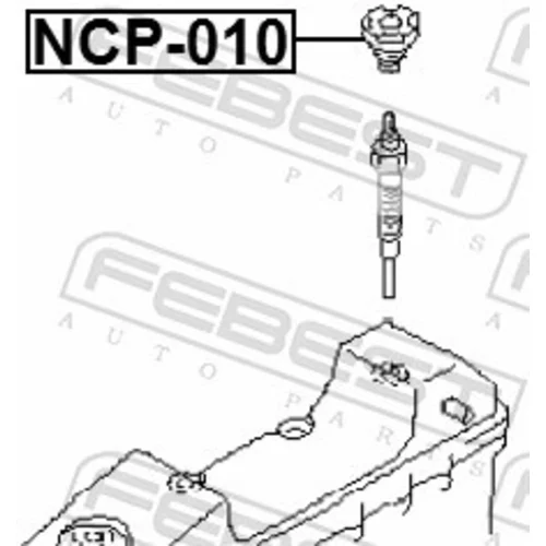 Tesnenie veka hlavy valcov NCP-010 /FEBEST/ - obr. 1