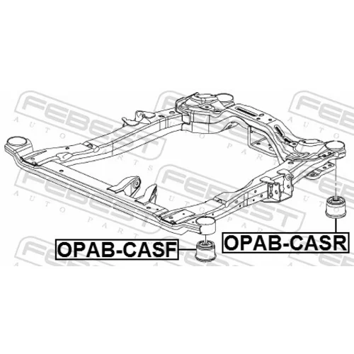 Uloženie tela nápravy OPAB-CASR /FEBEST/ - obr. 1