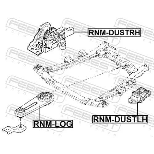 Uloženie motora RNM-DUSTRH /FEBEST/ - obr. 1