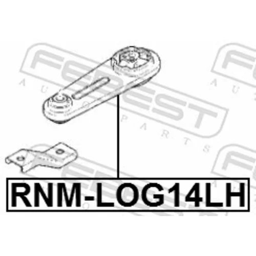 Uloženie motora RNM-LOG14LH /FEBEST/ - obr. 1