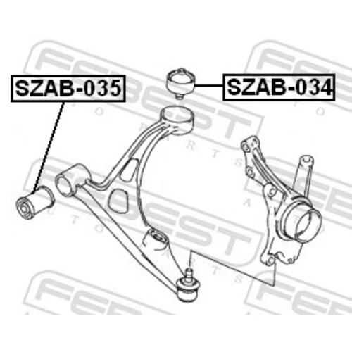 Uloženie riadenia SZAB-035 /FEBEST/ - obr. 1
