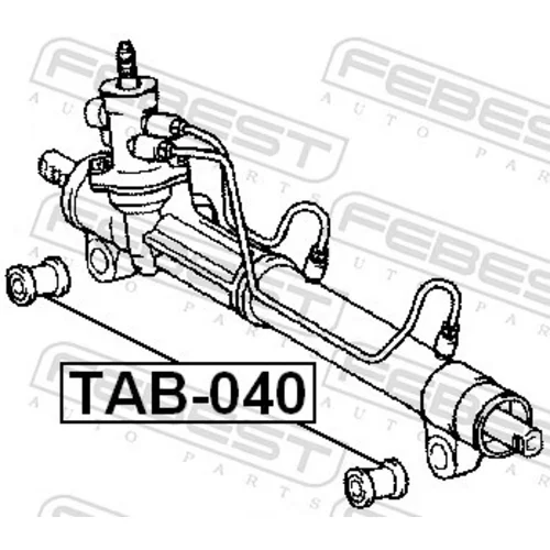 Uloženie prevodovky riadenia TAB-040 /FEBEST/ - obr. 1