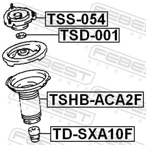 Doraz odpruženia TD-SXA10F /FEBEST/ - obr. 1