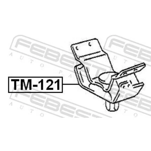 Uloženie motora TM-121 /FEBEST/ - obr. 1