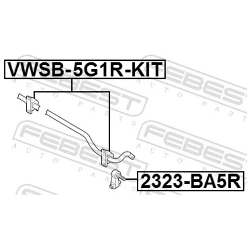 Opravná sada uloženia stabilizátora VWSB-5G1R-KIT /FEBEST/ - obr. 1