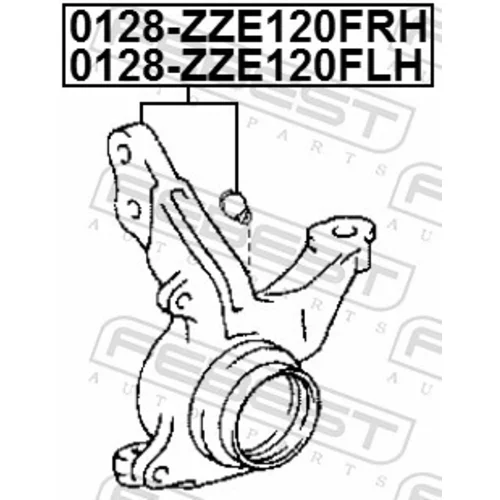 Čap nápravy zavesenia kolies 0128-ZZE120FRH /FEBEST/ - obr. 1