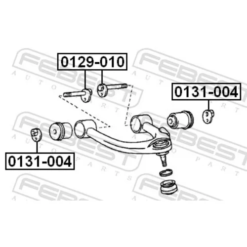 Skrutka pre nastavenie odklonu kolesa 0129-010 /FEBEST/ - obr. 1