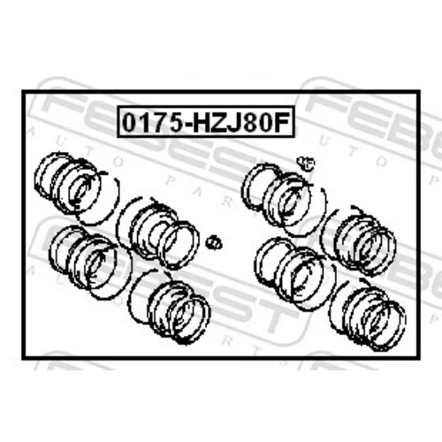 Opravná sada brzdového strmeňa 0175-HZJ80F /FEBEST/ - obr. 1