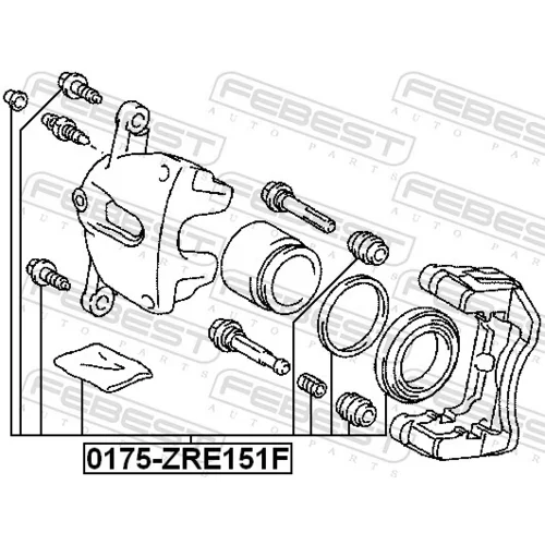 Opravná sada brzdového strmeňa 0175-ZRE151F /FEBEST/ - obr. 1