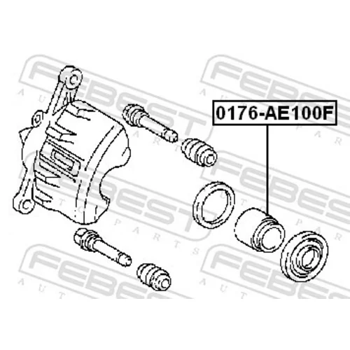 Piest brzdového strmeňa 0176-AE100F /FEBEST/ - obr. 1