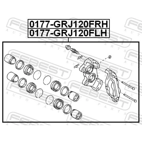 Brzdový strmeň 0177-GRJ120FLH /FEBEST/ - obr. 1