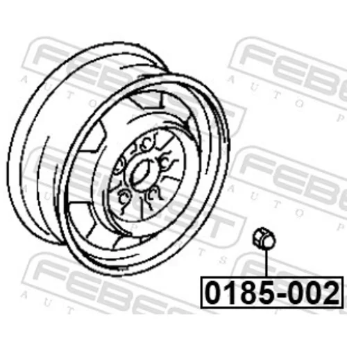 Matica kolesa 0185-002 /FEBEST/ - obr. 1