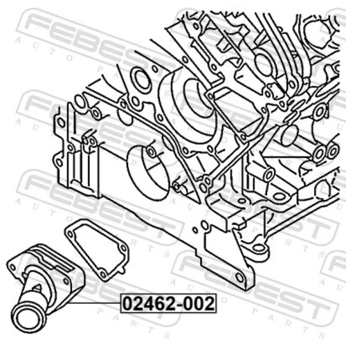 Termostat chladenia 02462-002 /FEBEST/ - obr. 1
