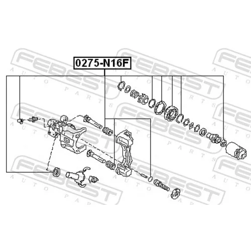 Opravná sada brzdového strmeňa 0275-N16F /FEBEST/ - obr. 1