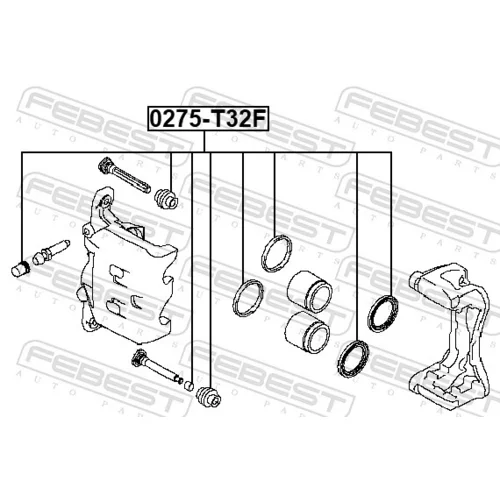 Opravná sada brzdového strmeňa 0275-T32F /FEBEST/ - obr. 1