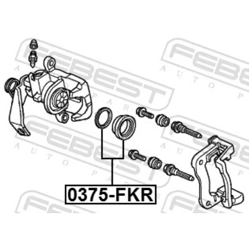 Opravná sada brzdového strmeňa 0375-FKR /FEBEST/ - obr. 1