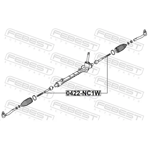 Axiálny čap tiahla riadenia 0422-NC1W /FEBEST/ - obr. 1