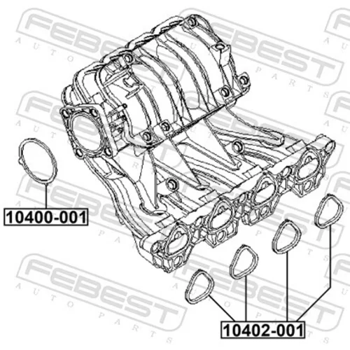 Tesnenie kolena sac. potrubia 10402-001 /FEBEST/ - obr. 1