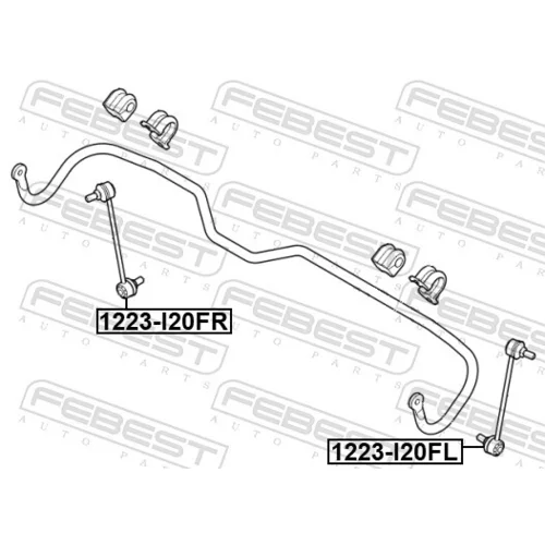 Tyč/Vzpera stabilizátora 1223-I20FR /FEBEST/ - obr. 1