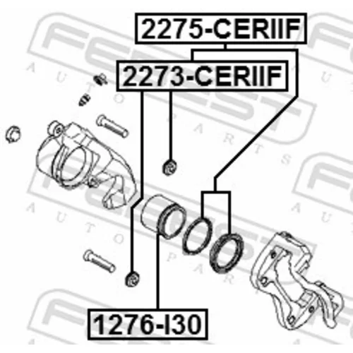 Piest brzdového strmeňa 1276-I30 /FEBEST/ - obr. 1