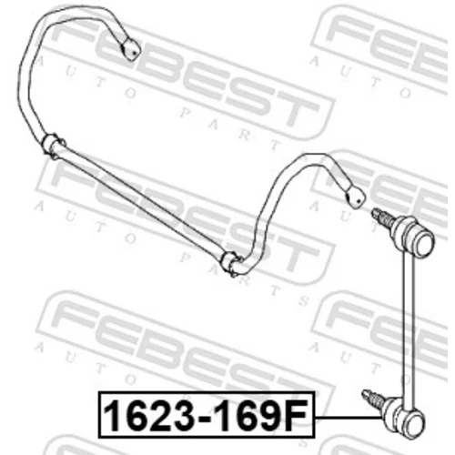 Tyč/Vzpera stabilizátora 1623-169F /FEBEST/ - obr. 1