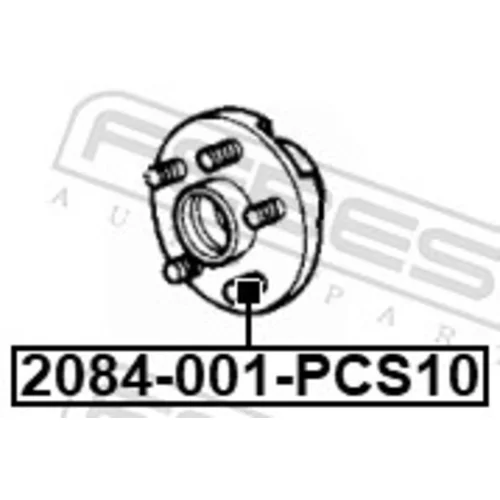 Čap kolesa 2084-001-PCS10 /FEBEST/ - obr. 1